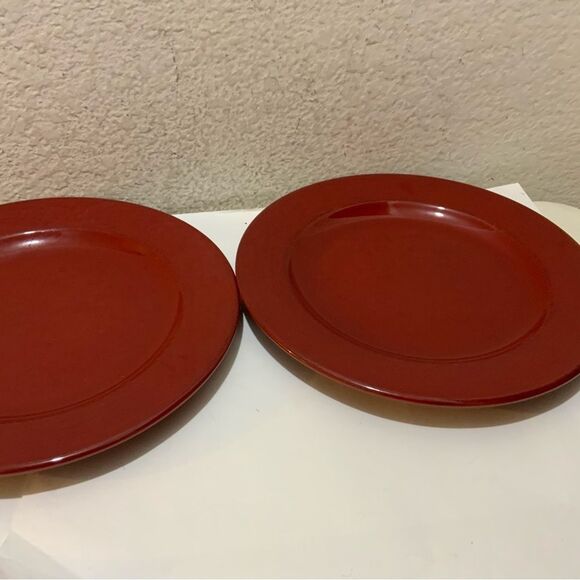 Pier 1 Imports Italian Toscana Burgundy 11" Earthenware Dinner Plate - Picture 2 of 6